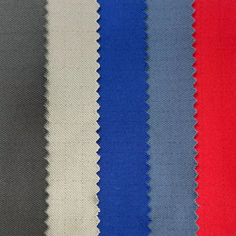 Dy Multicolor Fireproof Slash Cut Proof Woven PARA Aramid Twill Clothing Fabric