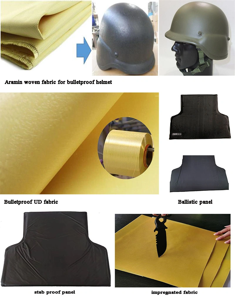 1500d Woven Kevlar PARA Aramid Helmet Fabric